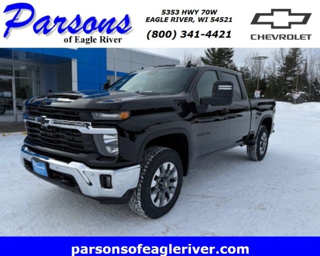 2026 Chevrolet Silverado 2500 HD LT in Black — front three-quarter view