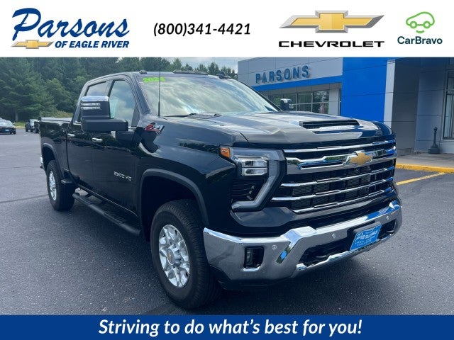 2024 Chevrolet Silverado 2500 HD LTZ in Black — front three-quarter view