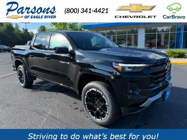2026 Chevrolet Colorado Z71 in Black — front three-quarter view