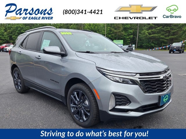 2023 Chevrolet Equinox RS in Sterling Gray Metallic — front three-quarter view